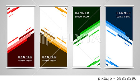 Abstract corporate business roll up template, vector illustration 59353596