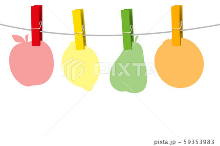 Fruits On Clothes Pins Apple Orange Pear Lemon Fruits On Clothes Pins Apple Orange Pear Lemon 59353983