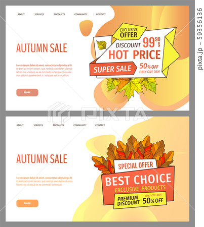 Autumn Sale and Discounts, Seasonal Propositions Autumn Sale and Discounts, Seasonal Propositions 59356136