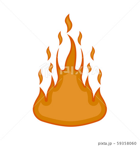 Comic fire icon image 59358060