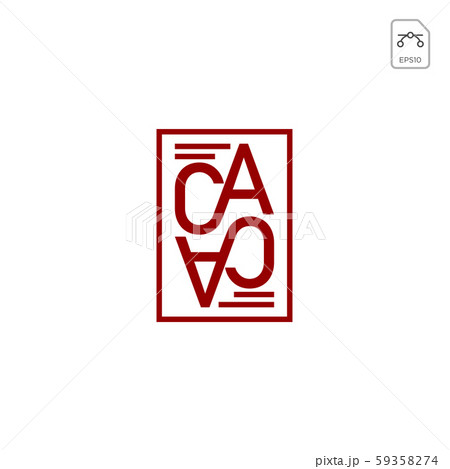 initial AC, CA, A, C Logo template 59358274
