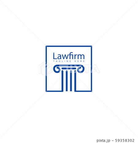 pilar lawfirm logo with gold luxury vector icon 59358302