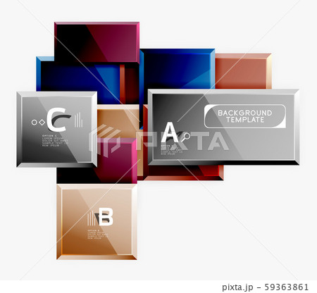 Abstract square composition for background, banner or logo 59363861