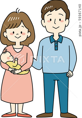 3人家族（全身・正面） 59367140