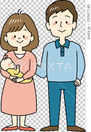 3人家族（全身・正面） 59367140