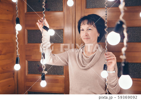 woman in the background lights. Concept of celebrities woman in the background lights. Concept of celebrities 59369092