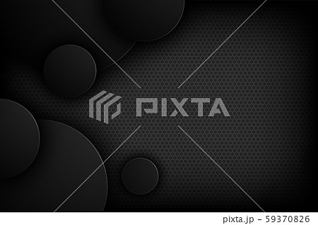 Black abstract vector background with overlapping characteristics. 59370826