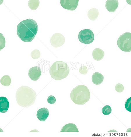 水彩風水玉の壁紙 グリーン 緑 のイラスト素材