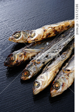 焼きあご 焼とびうおの写真素材