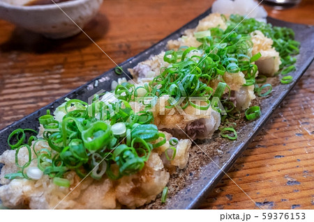ネギ豚 豚ロース唐揚げネギトッピング大根おろしポン酢和え 芝公園 昌平 59376153