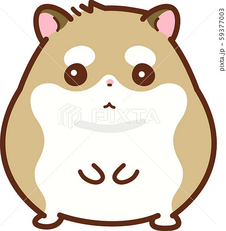 Roblovsky Hamster Standing Pose Stock Illustration