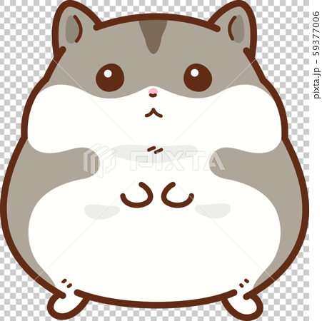 Djungarian Hamster Standing Pose Stock Illustration
