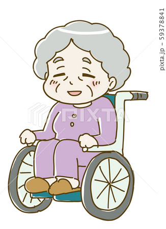 車いすのおばあさん 車いすのおばあさん 59378841