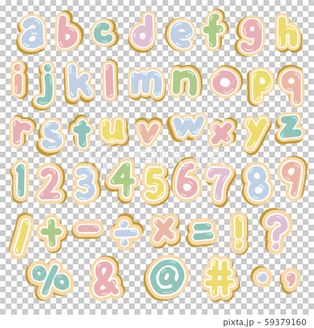 Cookie alphabet 59379160