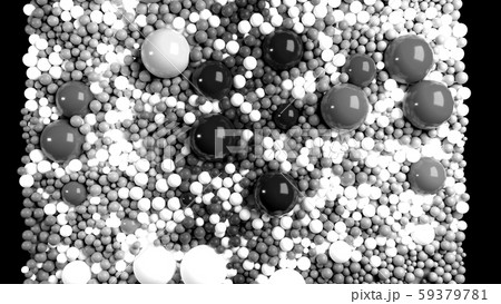 beautiful shiny balls of different colors and sizes completely cover the surface. Some spheres glow 59379781