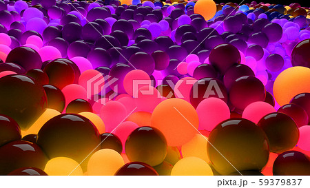 beautiful shiny balls of different colors and sizes completely cover the surface. Some spheres glow beautiful shiny balls of different colors and sizes completely cover the surface. Some spheres glow 59379837