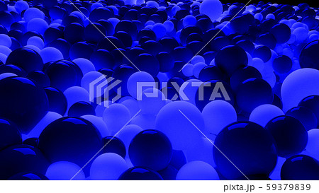 beautiful shiny blue white balls of different colors and sizes completely cover the surface. Some 59379839