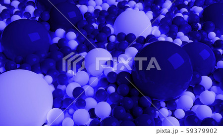 Beautiful Shiny Blue White Balls Of Different Pixta