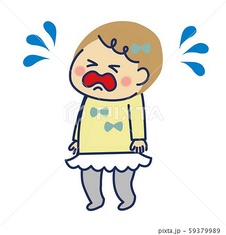 幼児　不機嫌１　左向き 59379989