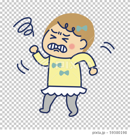 Infant angry face 1 facing left Infant angry face 1 facing left 59380198