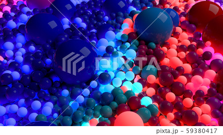 beautiful shiny balls of different colors and sizes completely cover the surface. Some spheres glow beautiful shiny balls of different colors and sizes completely cover the surface. Some spheres glow 59380417