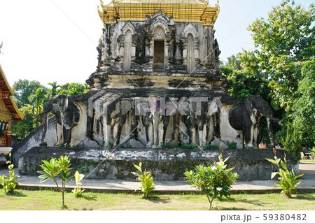 タイ王国チェンマイ最古の寺院「ワット・チェン・マン(Wat Chiang Man）」 59380482