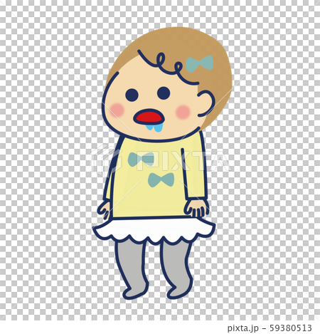 Toddler drool 1 facing left Toddler drool 1 facing left 59380513