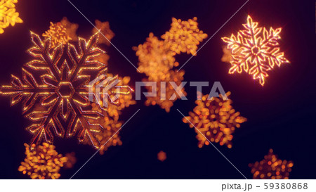 toy Christmas gold snowflakes covered with sparkles in the air glisten in the light with shallow toy Christmas gold snowflakes covered with sparkles in the air glisten in the light with shallow 59380868