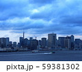 Summer Sunset Rainbow Bridge in Tokyo 59381302