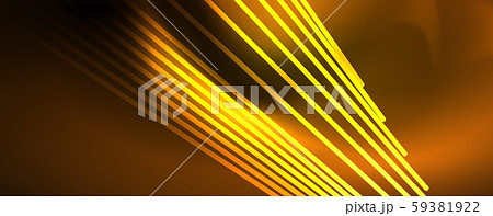 Shiny color neon light with lines, abstract wallpaper, shiny motion, magic space light. Techno 59381922