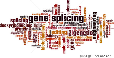 Gene splicing word cloud Gene splicing word cloud 59382327
