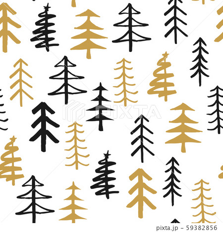 Pine tree seamless pattern. New Year and Christmas background, vector Illustration. Pine tree seamless pattern. New Year and Christmas background, vector Illustration. 59382856