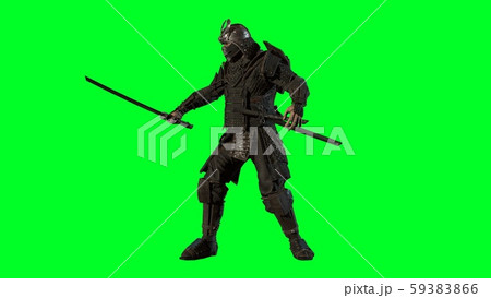 Japanese Samurai 3d render illustration 59383866