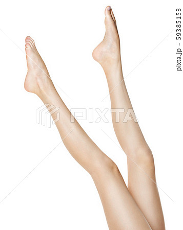 Beautiful female legs isolated on white Beautiful female legs isolated on white 59385153