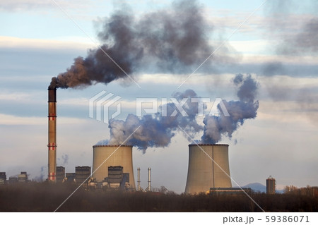 Power Plant Smoke 59386071