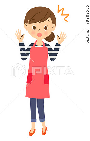 驚く主婦 全身 驚く主婦 全身 59388565