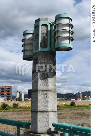 栃木県足利市駅付近の渡良瀬川の中橋 59389576