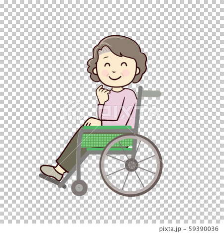 坐輪椅的婦女 坐輪椅的婦女 59390036
