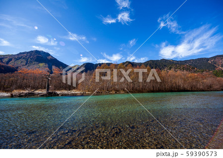 上高地 景色 旅行 観光客 上高地 景色 旅行 観光客 59390573
