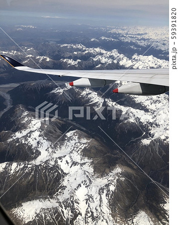 ニュージーランド上空から見た氷山 ニュージーランド上空から見た氷山 59391820