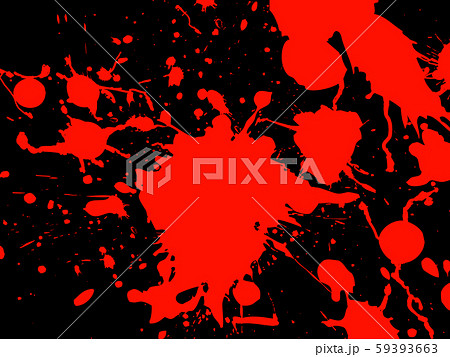 血しぶき（黒）のイラスト素材 [59393663] - PIXTA
