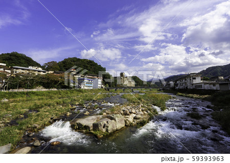 三朝温泉 三徳川 温泉街 鳥取県東伯郡三朝町 三朝温泉 三徳川 温泉街 鳥取県東伯郡三朝町 59393963