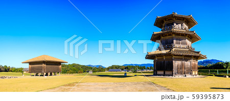 鞠智（きくち）城　パノラマ　【熊本県山鹿市】 59395873