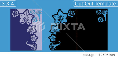Laser cut wedding invitation card template. Laser cut wedding invitation card template. 59395909