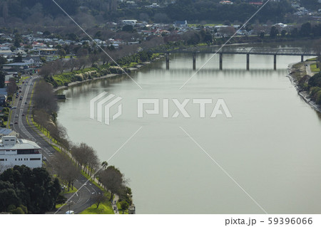 ニュージーランド　ワンガヌイ　デュリーヒルメモリアルタワーの丘からの風景 59396066
