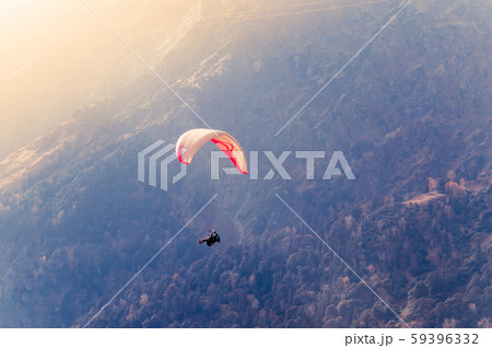 Close up of a Flying colorful parachute Close up of a Flying colorful parachute 59396332