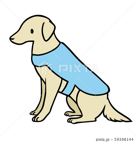 シンプルな介助犬のイラストのイラスト素材 59398144 Pixta