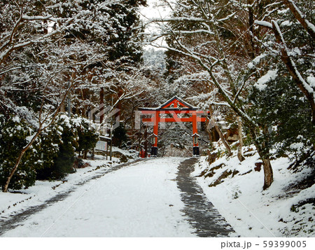 雪の日吉大社 山王鳥居 雪の日吉大社 山王鳥居 59399005