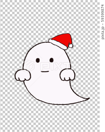 クリスマスのおばけのイラスト素材