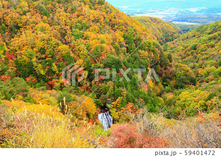 横谷峡　王滝　紅葉 59401472